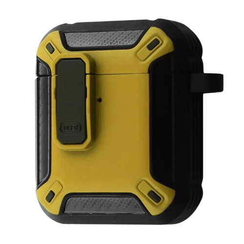 Чохол for AirPods 3 Defender CASE (з карабіном) Yellow/Black
