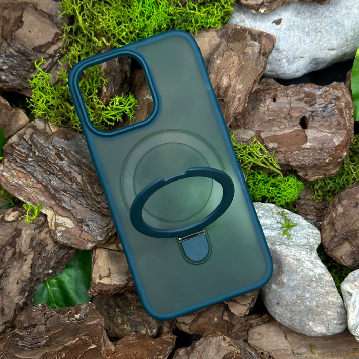 Чохол Slim Matte Case ring stand with camera protective iPhone 15 Pro Max Green Назва Загальне Зображення Атрибути
