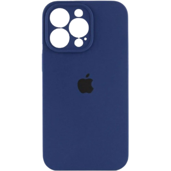 Apple silicone case FULL (закрита камера) IPhone 14 Pro Max Blue Cobalt