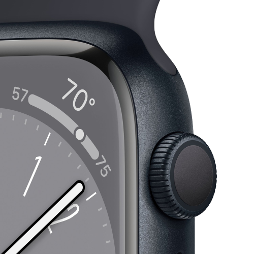 Apple Watch 8 41mm LTE Midnight Aluminium Band Silicone black
