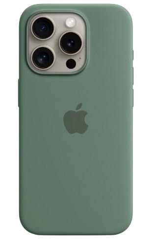 Чохол Apple silicone case with MagSafe для iPhone 15 Pro (Original Quality) Cypress