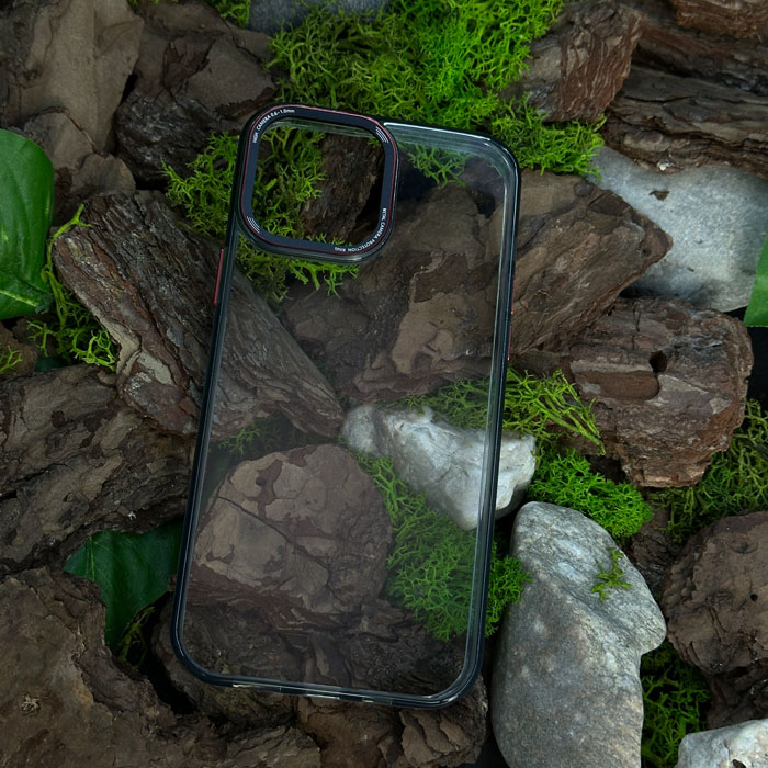 Чохол YCADEN camera protection ring iPhone 13 Pro Grey