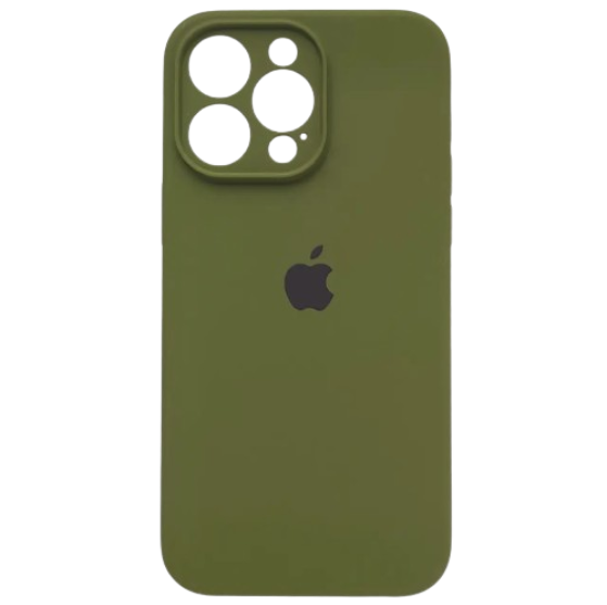 Apple silicone case FULL (закрита камера) IPhone 14 Pro Max Virid
