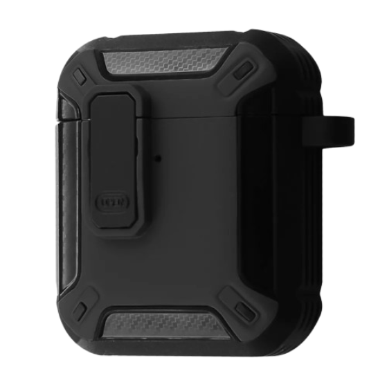 Чохол for AirPods 1/2 Defender CASE (з карабіном) Black