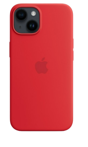 Apple silicone case with MagSafe iPhone 14 (Original Quality) Red