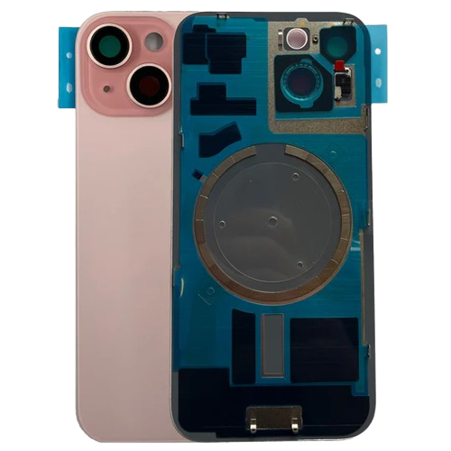Задня кришка iPhone 15 Green (camera+frame+magnet) Original Quality (якість оригіналу)