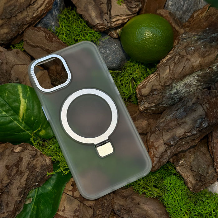 Чохол Slim Matte Case with ring stand iPhone 14 White