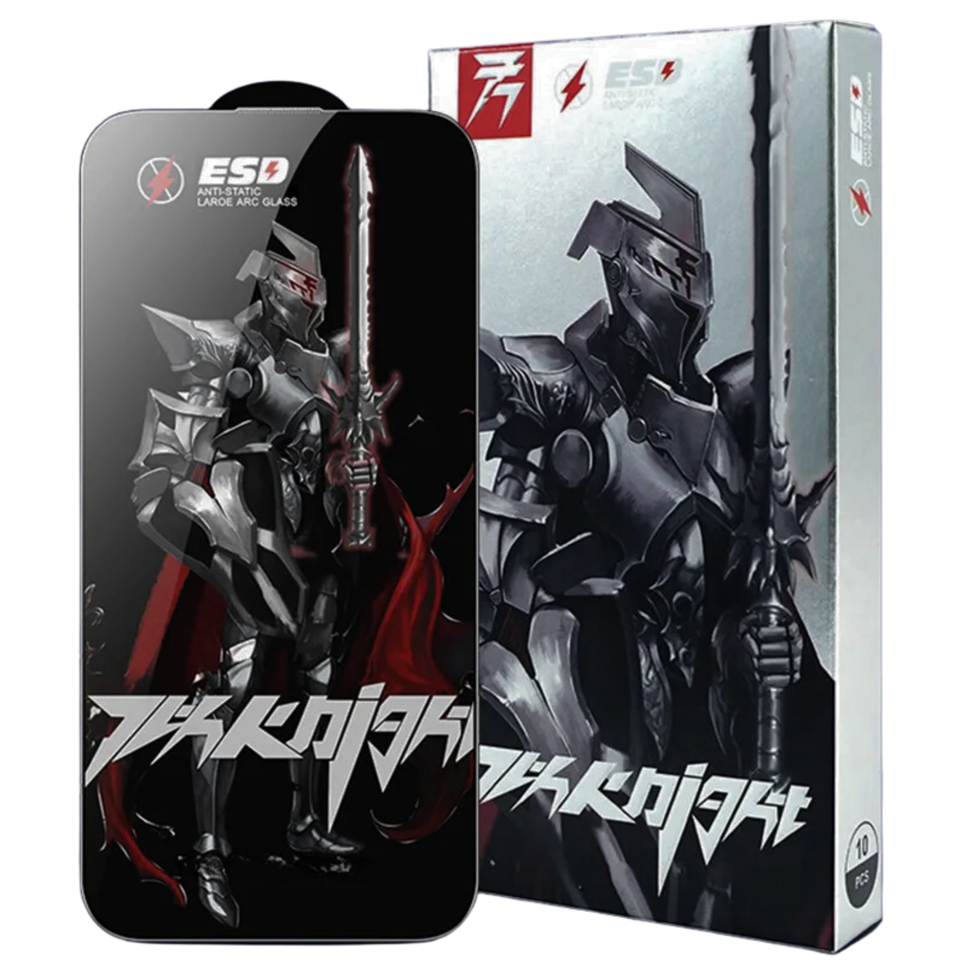 Захисне скло iPhone 13/13 Pro/14 Knight Glass Premium ESD Black