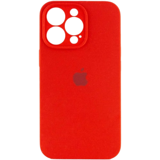 Apple silicone case FULL (закрита камера) Iphone 13 Pro Red