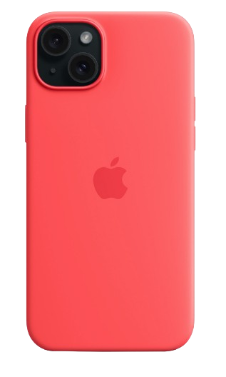 Apple silicone case with MagSafe iPhone 15 (Original Quality) Guava