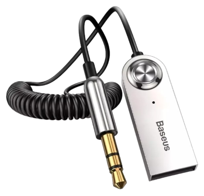 Bluetooth AUX аудіоадаптер Baseus Audio Wireless Adapter Cable Black BA01 (CABA01-01)