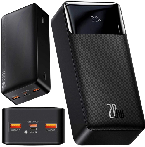 Baseus Bipow Digital Display 30000mAh 20W Black PPBD30K