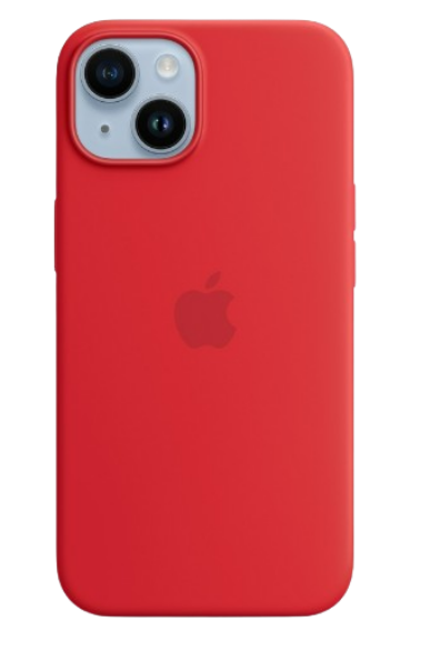 Apple silicone case with MagSafe iPhone 14 (Original Quality) Red