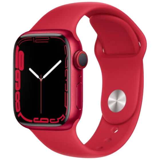 Apple Watch 7 45mm Product Red Aluminium Case with Black Sport Band (як нові) А+