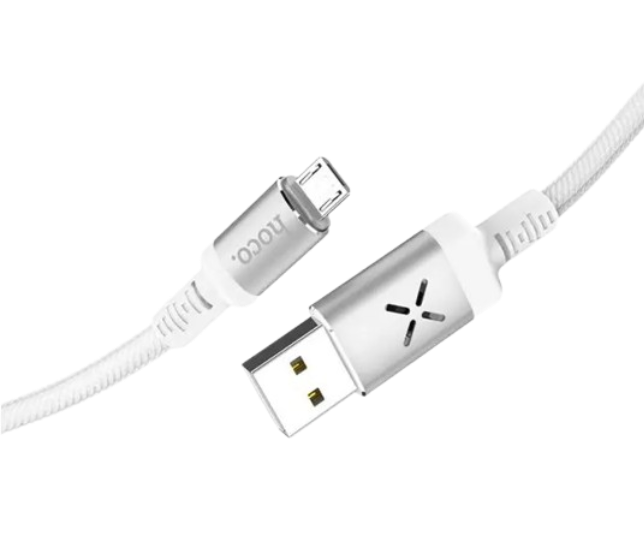 Micro USB Hoco U63 Flashing 1.2m White