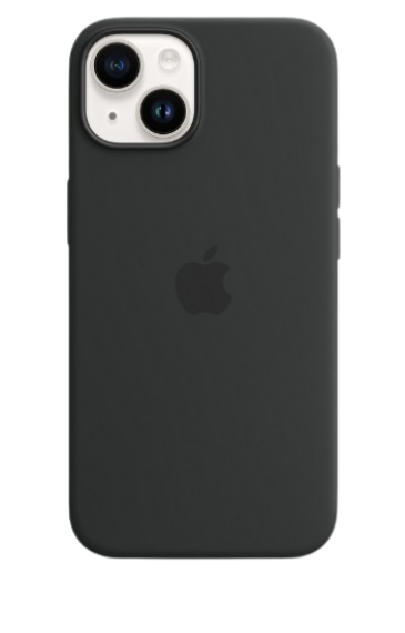 Apple silicone case with MagSafe iPhone 14 (Original Quality) Midnight