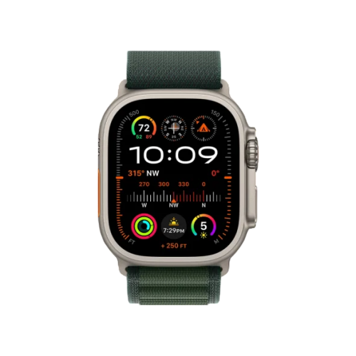 Apple Watch Ultra 2 49mm LTE Titanium Case with Dark Green Alpine Loop (вживані, ідеальний стан) А