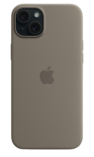 Apple silicone case with MagSafe iPhone 15 (Original Quality) Clay