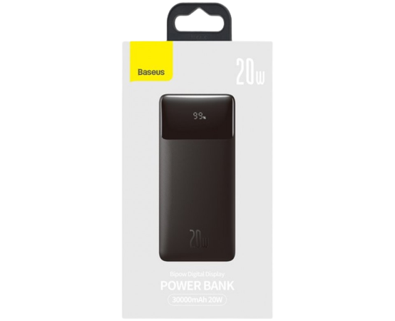 Портативний зарядний пристрій Baseus Bipow Digital Display 30000mAh 20W Black (PPBD30K)