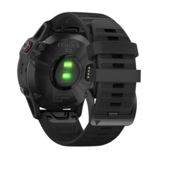 Garmin Fenix 6 Pro Black Case - Black Sport Band
