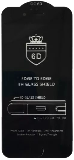 Захисне скло 6D Edge IPhone 6+/6S+ Black