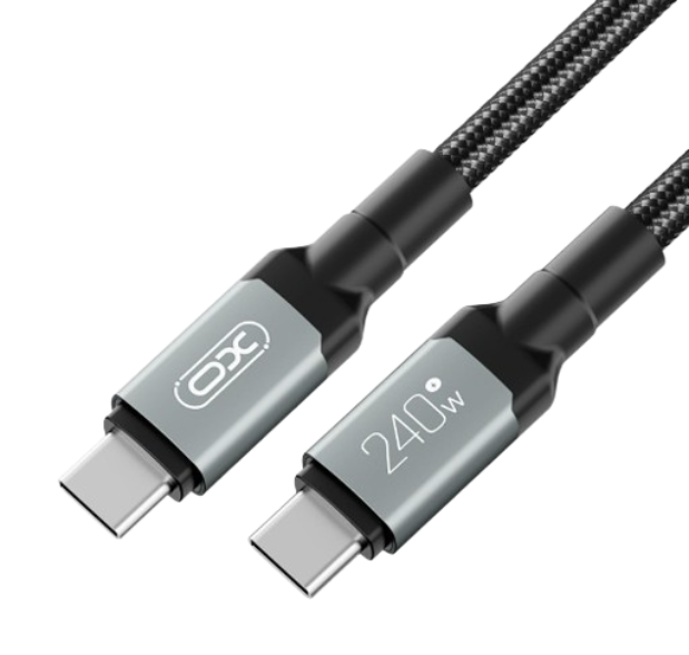 Кабель XO PD Type-C to Type-C NB-Q264A 240W/1m Black