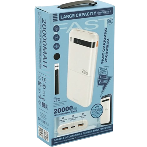 Портативний зарядний пристрій Remax RPP-72 20000mAh 22.5W Black