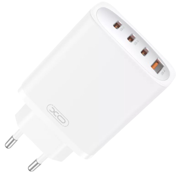 XO CE23 (EU) 65W GaN Nitride (3USB-C+1USB-A) White