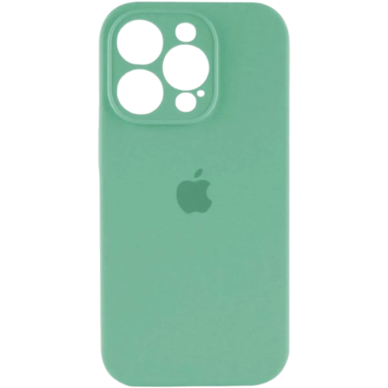 Apple silicone case FULL (закрита камера) Iphone 12 Pro Max Mint