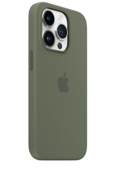 Apple silicone case with MagSafe iPhone 14 Pro Max (Original Quality) Olive
