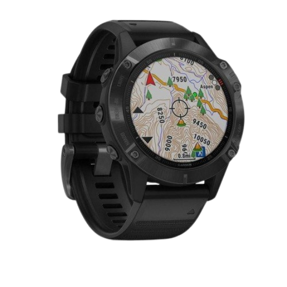 Garmin Fenix 6 Pro Black Case - Black Sport Band