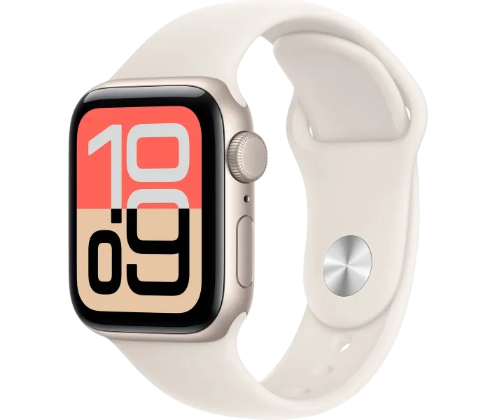 Apple Watch SE 2 40mm Starlight Aluminium Case with White Sport Band (вживаний, гарний стан) А-