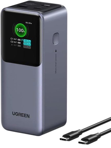Портативний зарядний пристрій UGREEN (PB725) Nexode 20000mAh 100W Grey