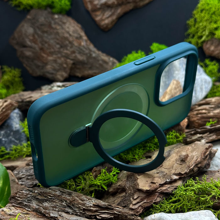 Чохол Slim Matte Case ring stand with camera protective iPhone 15 Pro Max Green Назва Загальне Зображення Атрибути