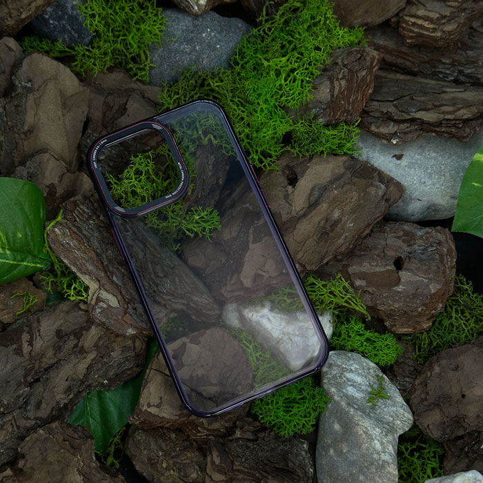 Чохол YCADEN camera protection ring iPhone 13/14 Purple