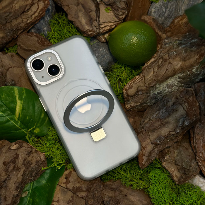 Чохол Slim Matte Case with ring stand iPhone 14 White