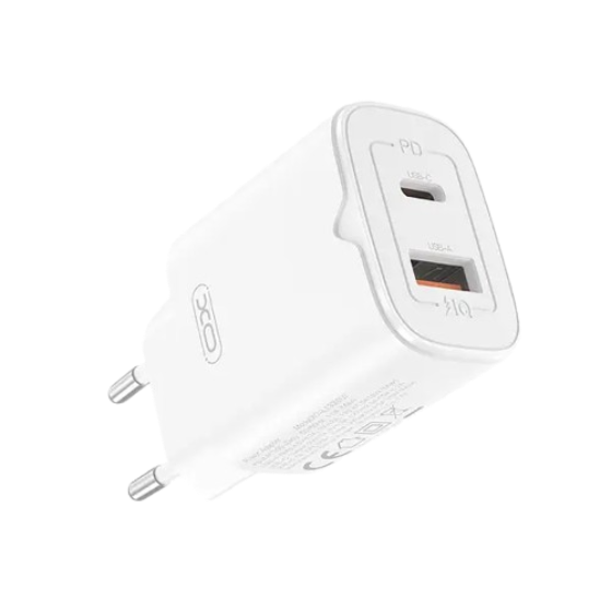XO L130 1USB-A+1USB-C 30W White