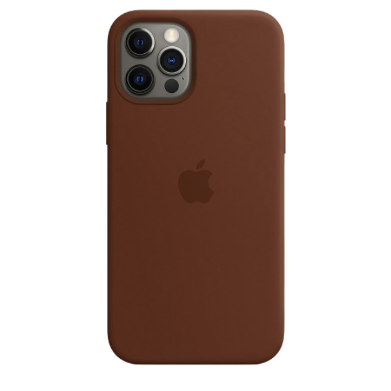 Чохол Apple silicone case iPhone 12/12 Pro Brown (HC)