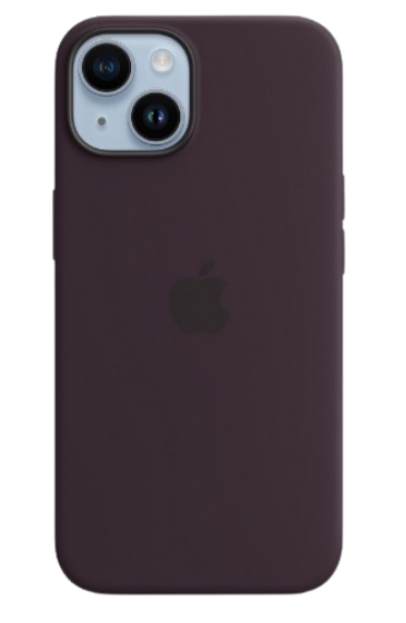 Чохол Apple silicone case with MagSafe для iPhone 14 (Original Quality) Elderberry