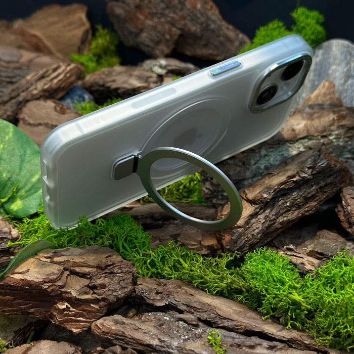 Чохол Slim Matte Case with ring stand iPhone 14 White