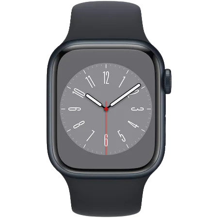 Apple Watch 8 41mm Midnight Aluminium Case with Black Sport Band (як нові) А+