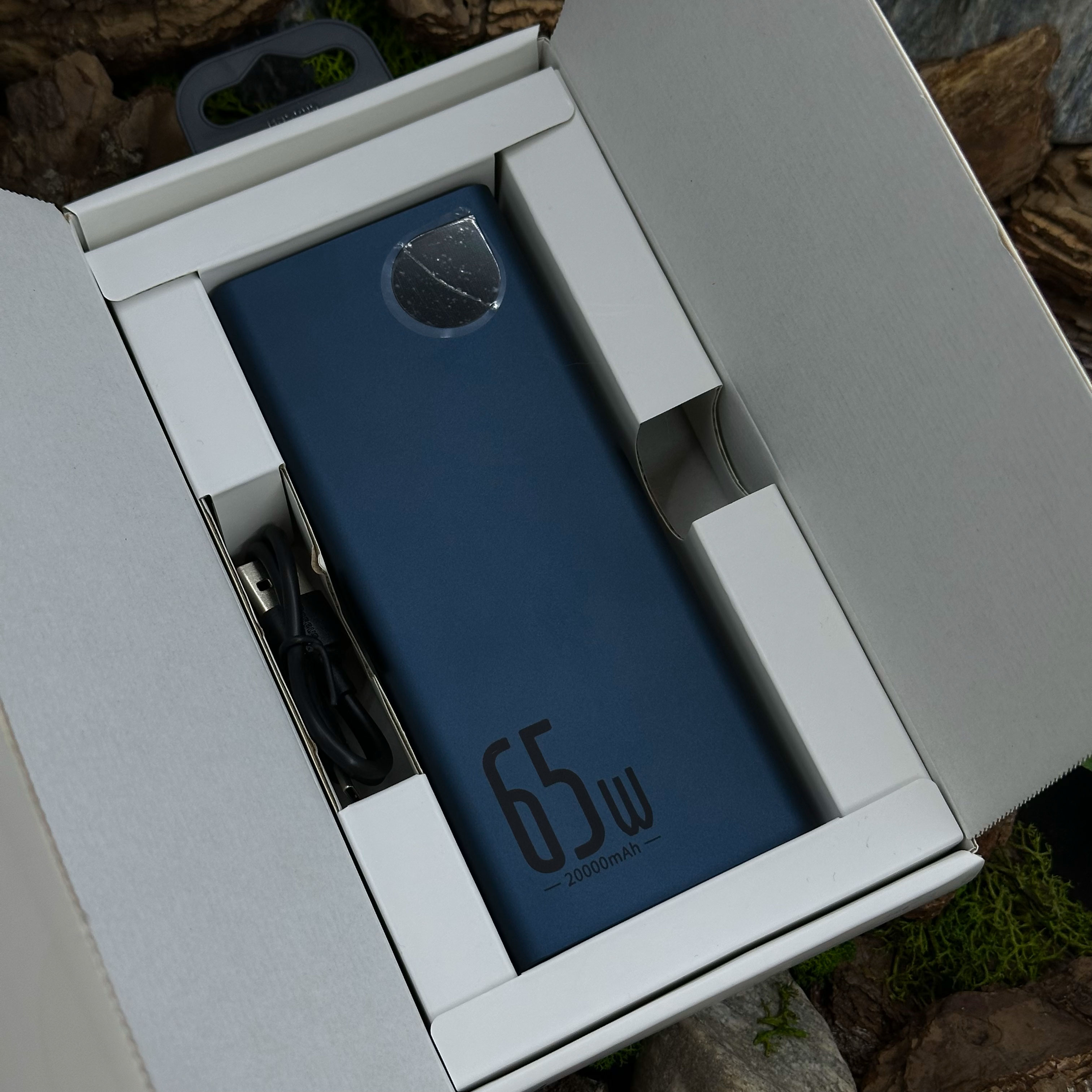 Powerbank Baseus Adaman Metal Digital Display 65W 20000mAh Blue