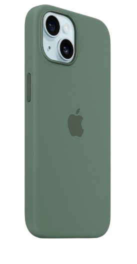 Apple silicone case with MagSafe iPhone 15 (Original Quality) Cypress