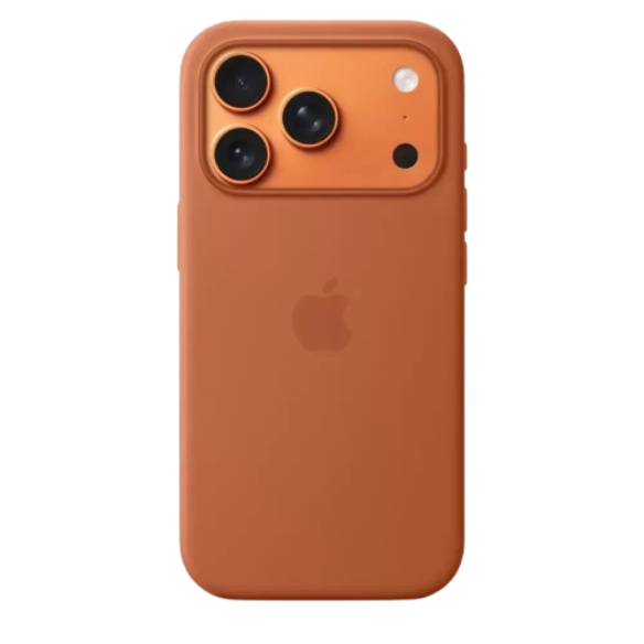 Чохол silicone case with MagSafe для iPhone 17 Pro (Original Quality) Terra Cotta