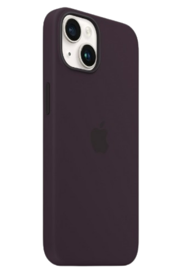 Apple silicone case with MagSafe iPhone 14 (Original Quality) Elderberry