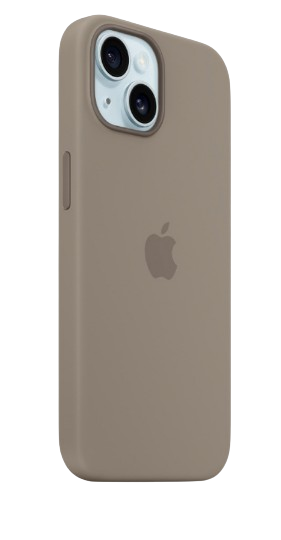 Apple silicone case with MagSafe iPhone 15 (Original Quality) Clay