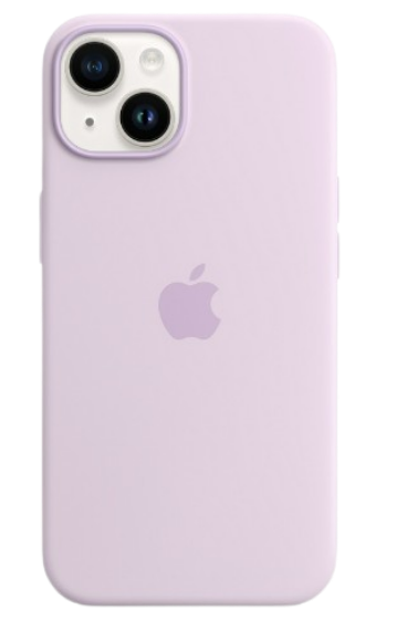 Чохол Apple silicone case with MagSafe для iPhone 14 (Original Quality) Lilac
