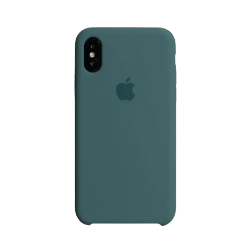 Чохол Apple silicone case iPhone XS Max Pine Green (HC)