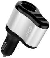 Автомобільний зарядний пристрій Golf GF-C14 2USB (2.1A) Black