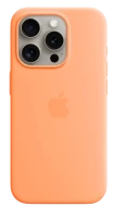 Чохол Apple silicone case with MagSafe для iPhone 15 Pro Max (Original Quality) Orange Sorbet
